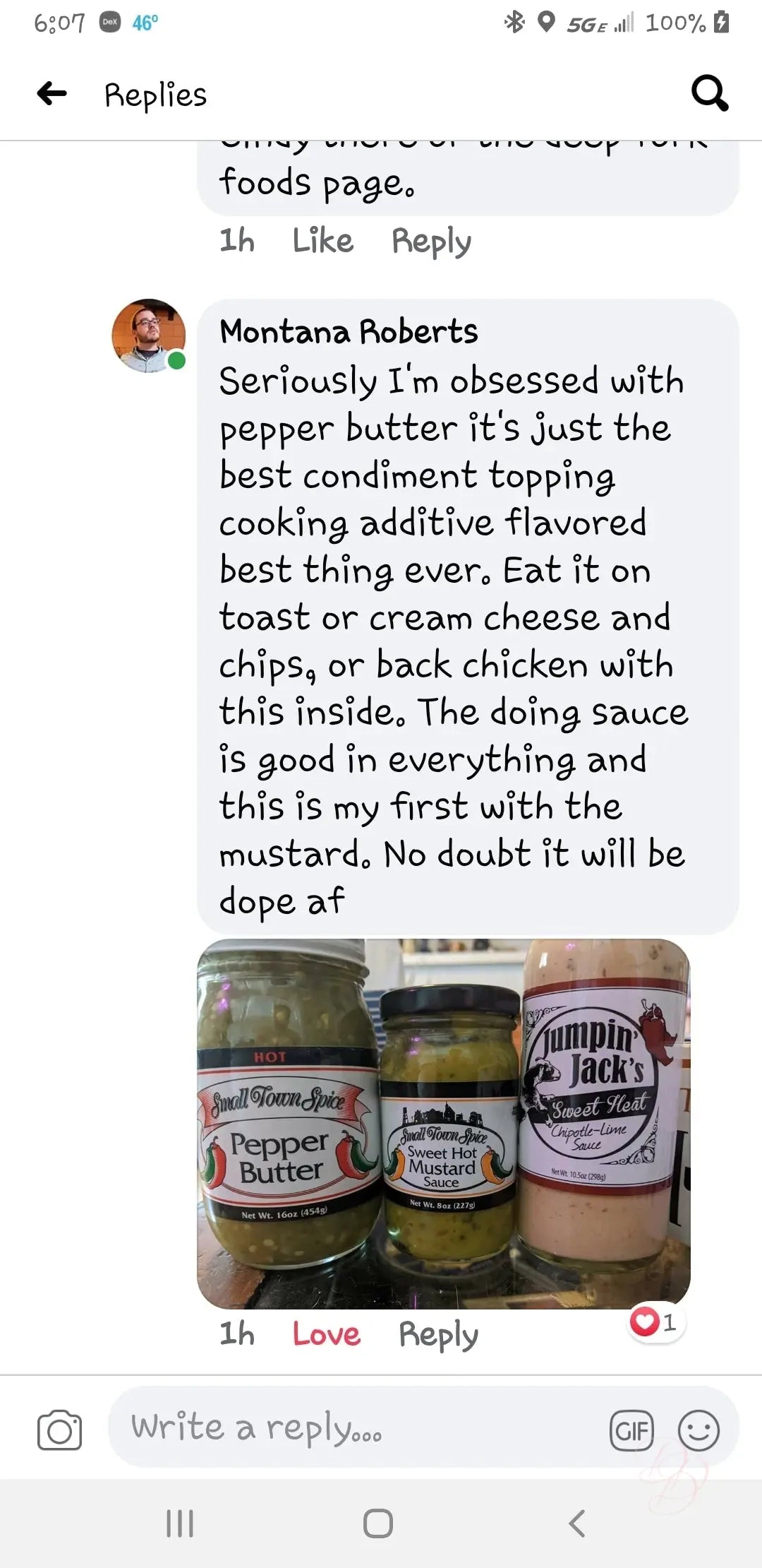 Jumpin' Jack's Hot Pepper Butter DC-Deep Fork Foods