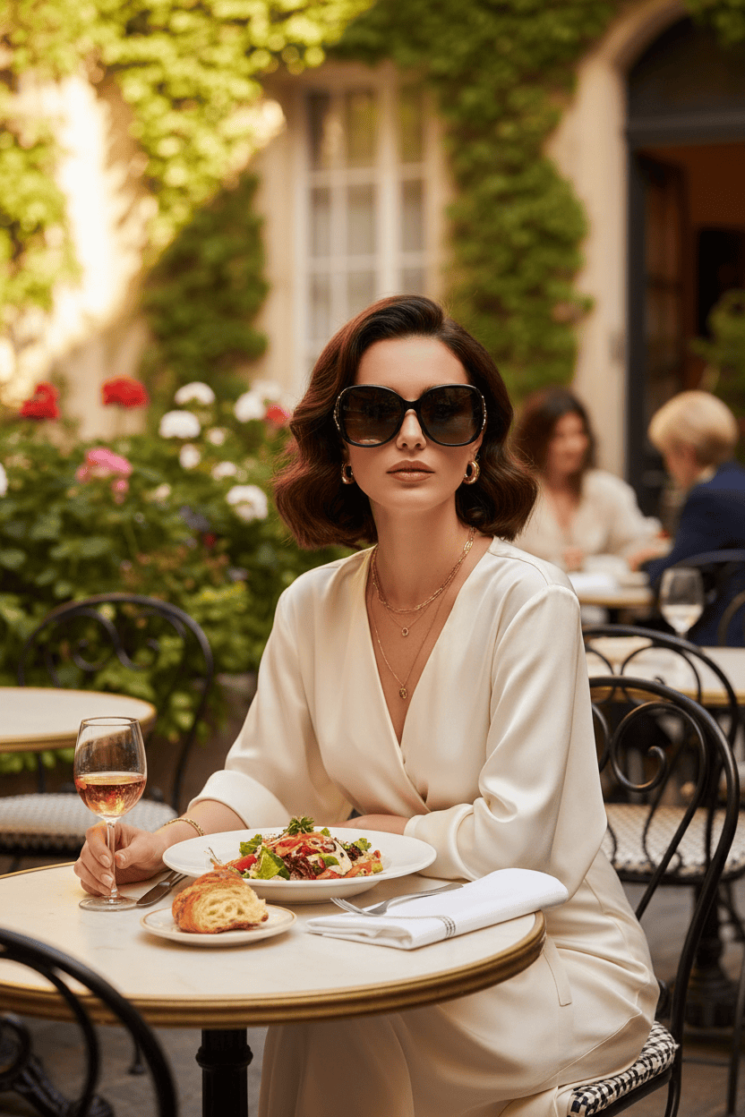Round Polarized Sunglasses-Fox Emblem Round Polarized Sunglasses - Dias Dazzling Discoveries