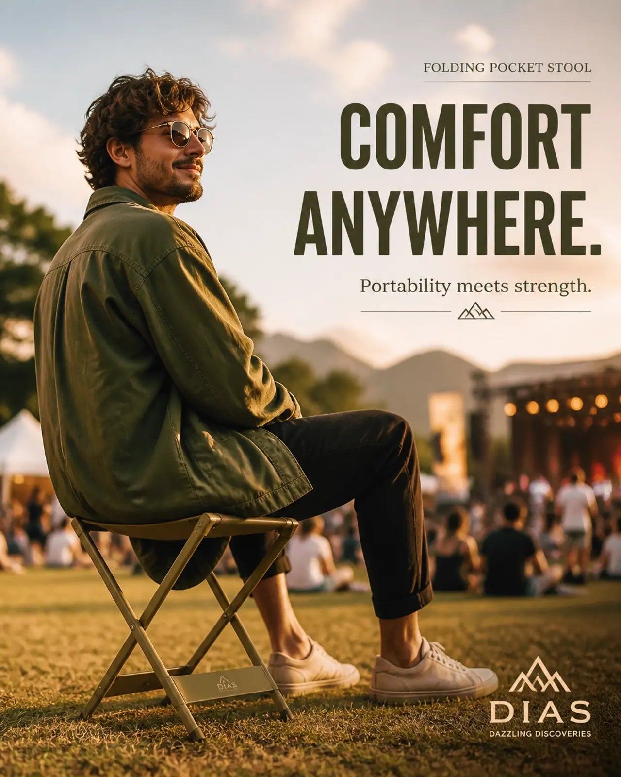 Outdoor Folding Pocket Stool Portable CJ