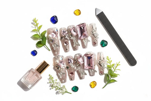 Butterfly Armor Press‑On Nails – Ultra‑Thin, Seamless, Sweet INS Style CJ