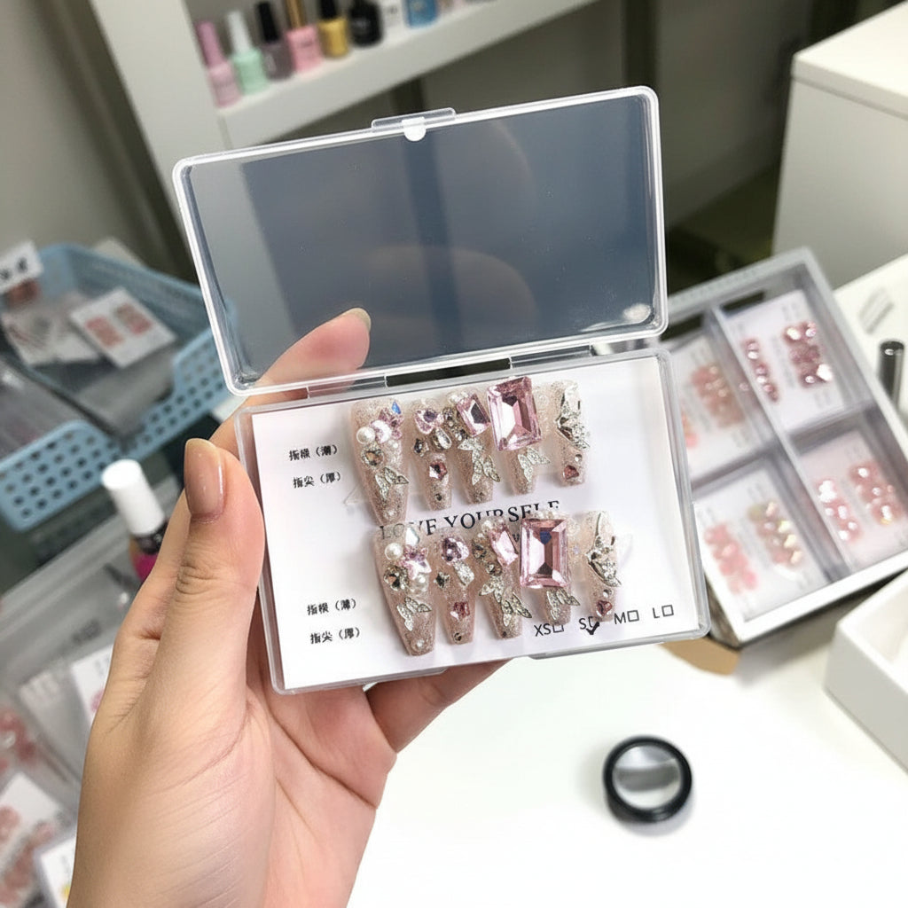 Butterfly Armor Press‑On Nails – Ultra‑Thin, Seamless, Sweet INS Style