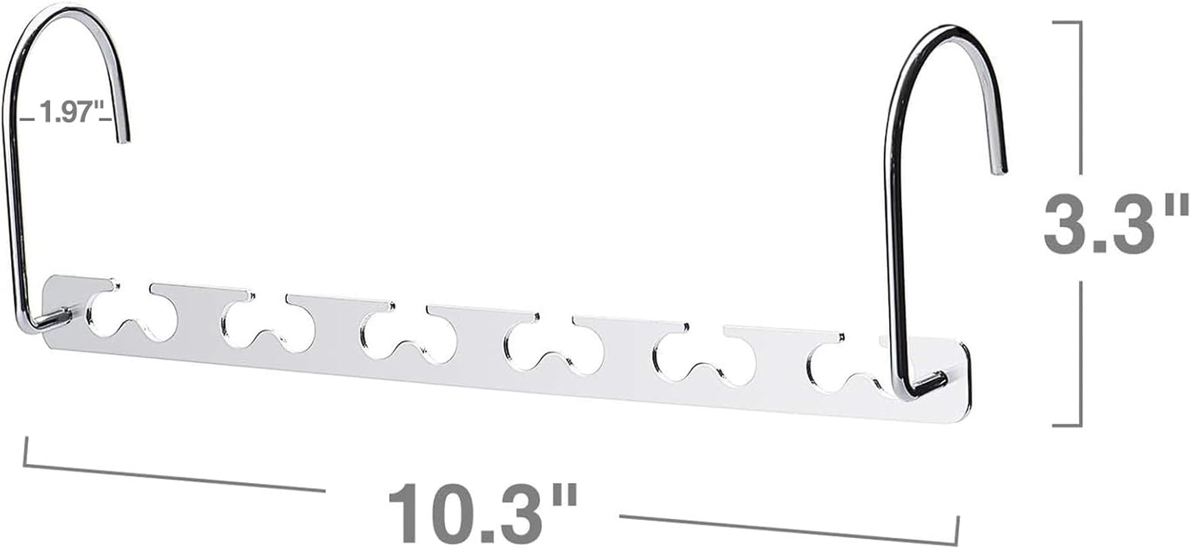 Space Saving Hangers for Clothes 12 Pack, Heavy Duty Hanger Organizer