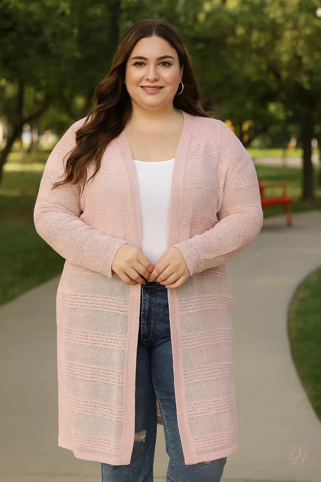 Double Take Full Size Open Front Longline Cardigan Trendsi