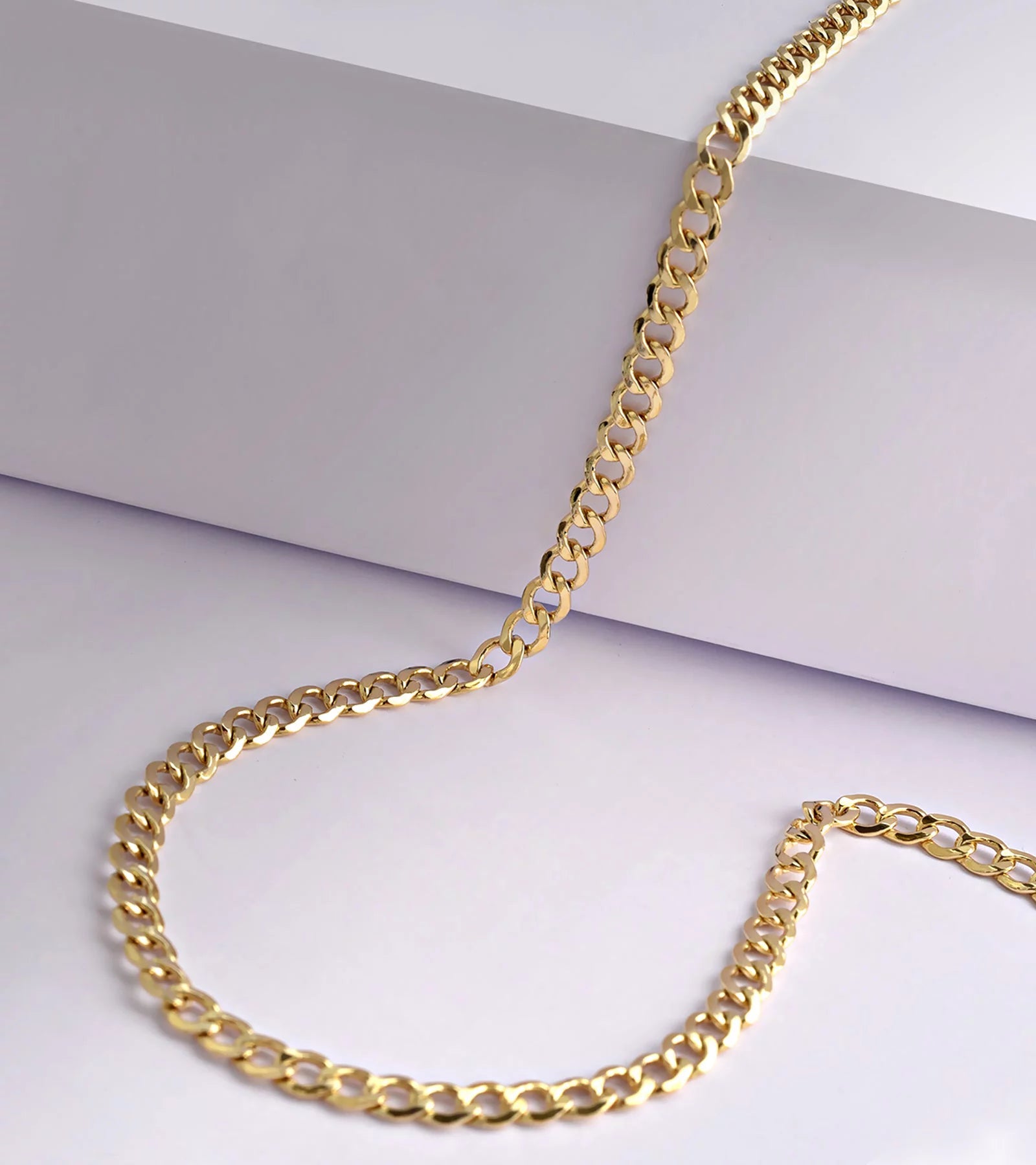 Gold Chain Necklace Collection - 14K Solid Yellow Gold Filled Miami Cuban Curb Link Chain Necklaces for Women and Men w