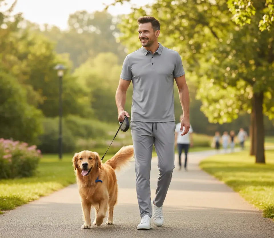 Men’s Size Inclusive Button Detail Pants Set by Dia’s Dazzling Discoveries Trendsi