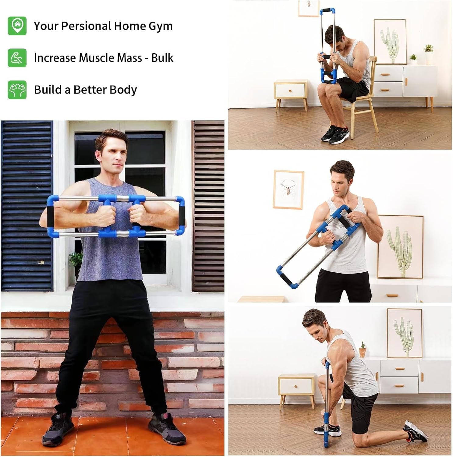 💪 GoFitness Super Push Down Bar – Full Upper Body Workout Equipment