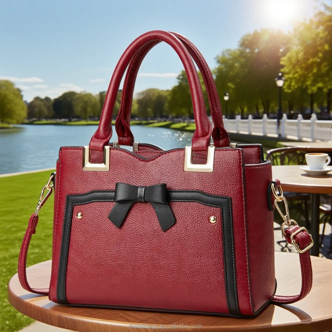 Striped Luxury Shoulder Bag CJ