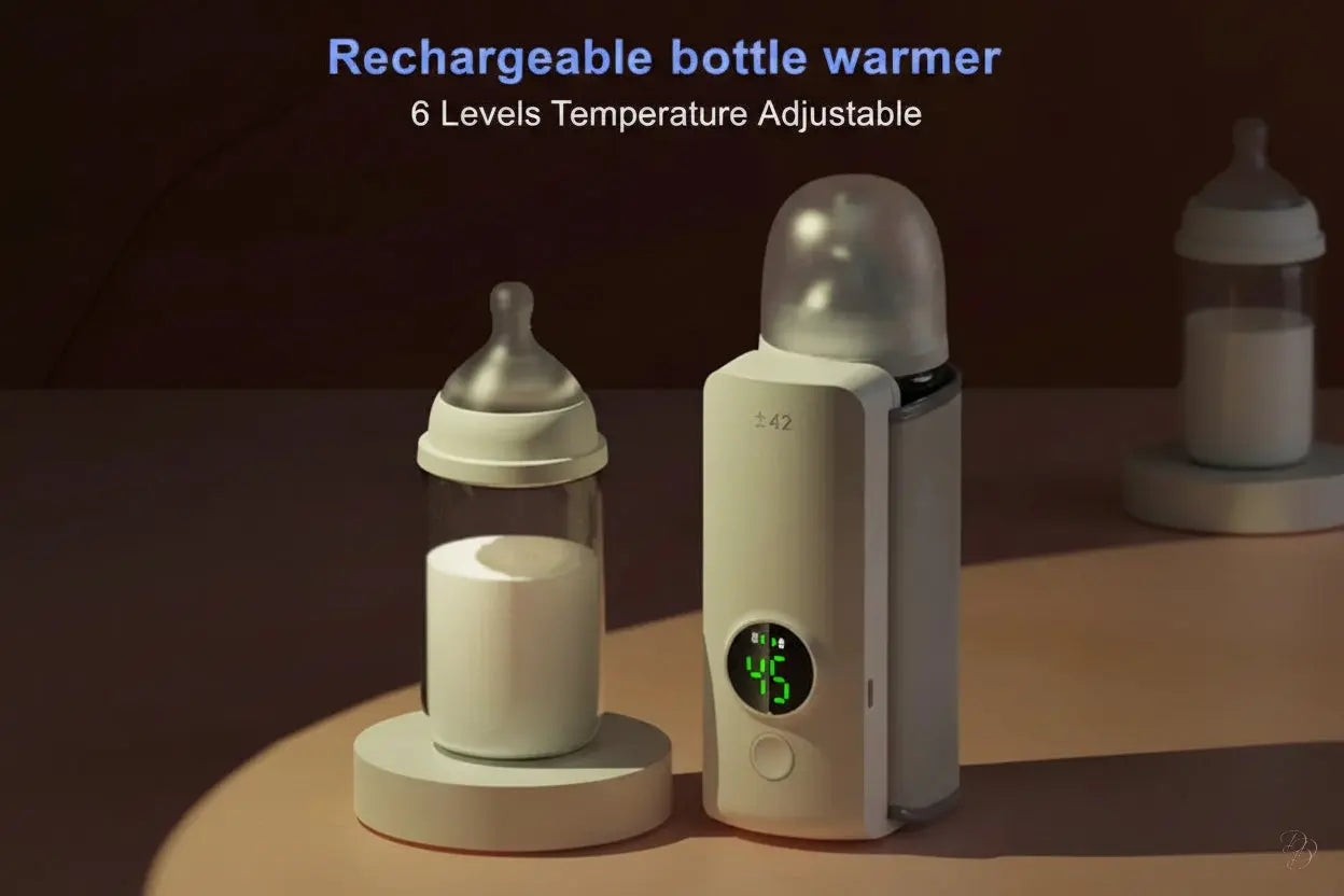 Portable Wireless Baby Bottle Warmer – USB Rechargeable & Travel-Ready CJ