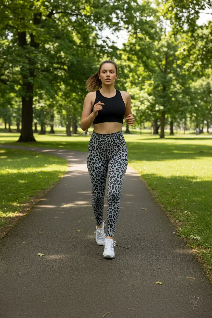 Seamless Leopard Print Leggings CJ