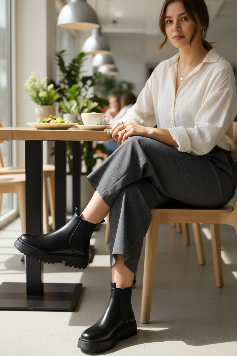 Strut Bodly-Round Toe Platform Boots Trendsi