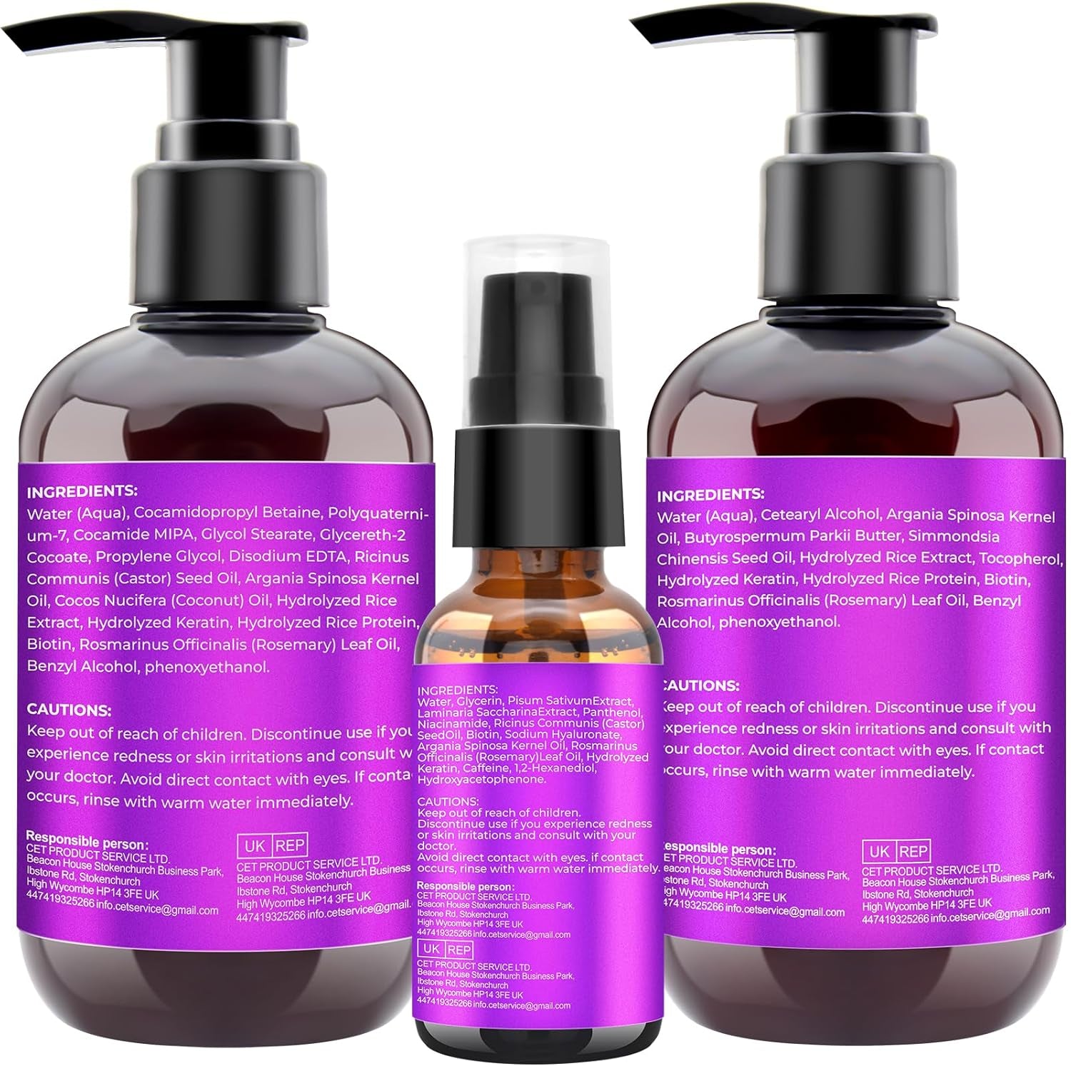 🌿 GIFBEA Hair Growth Shampoo & Conditioner Set with Rosemary Oil Serum – Thicker, Healthier Hair Starts Here