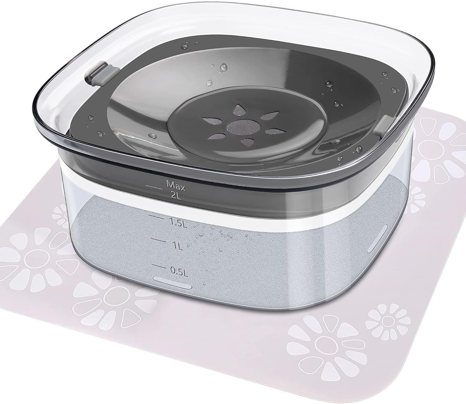 "The Dazzling 2L No-Spill Slow-Feeder: Hydration Made Spotless" CJ