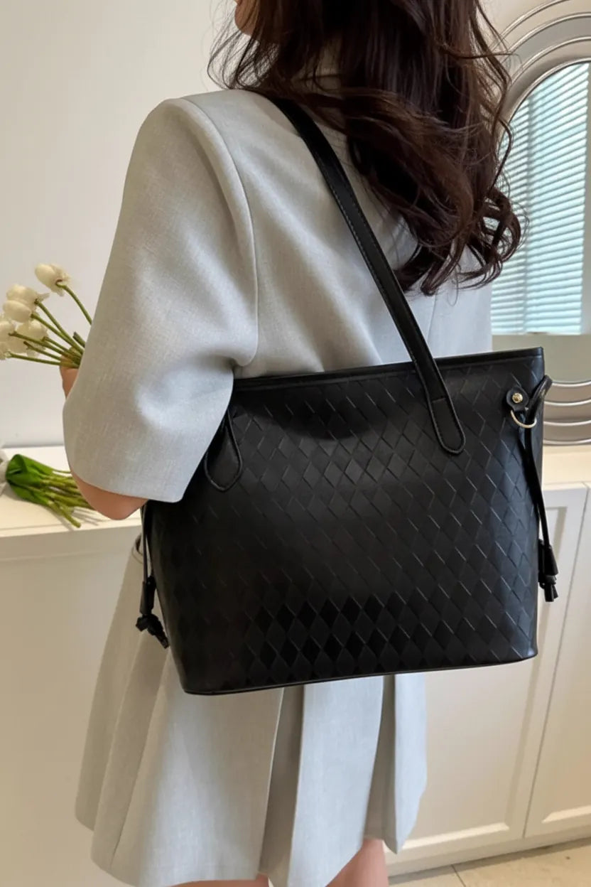 Woven Pattern Tote Bag Woven Pattern Tote Bag