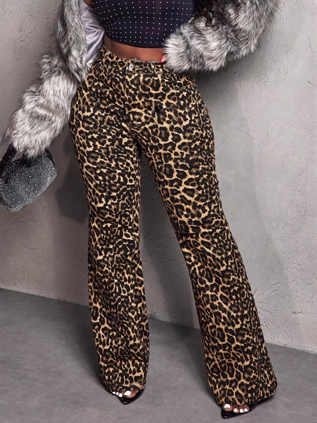 🐆 Leopard Print Wide-Leg Pants – Unleash Your Wild Side