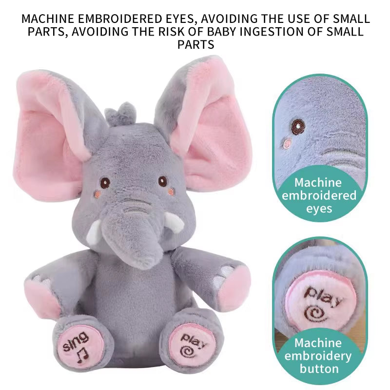 Interactive Musical Elephant Toy for Babies | Animated Plush Pet