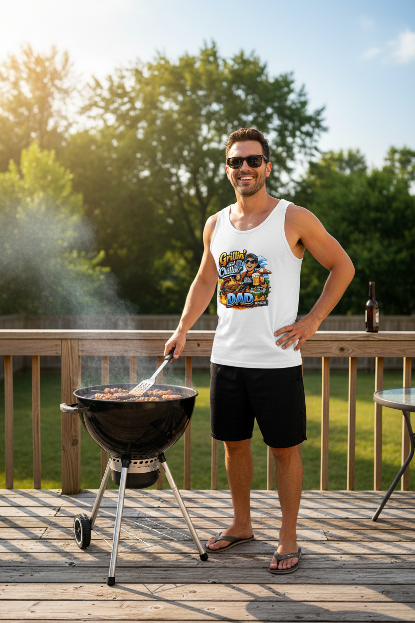 Men's "Grill Sergeant" Premium Backyard Tank Top