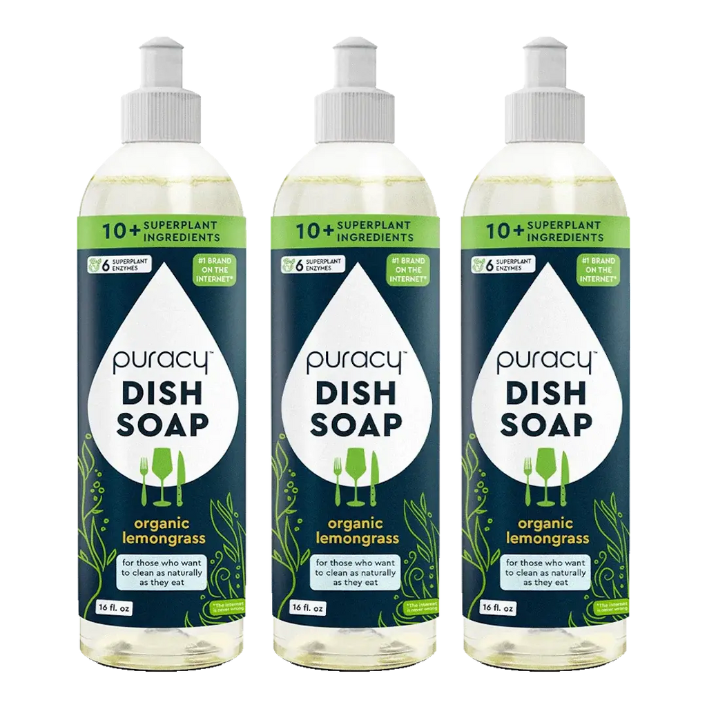 Plant-Based Dish Soap: The Concentrated, Gentle Grease-Fighter Puracy