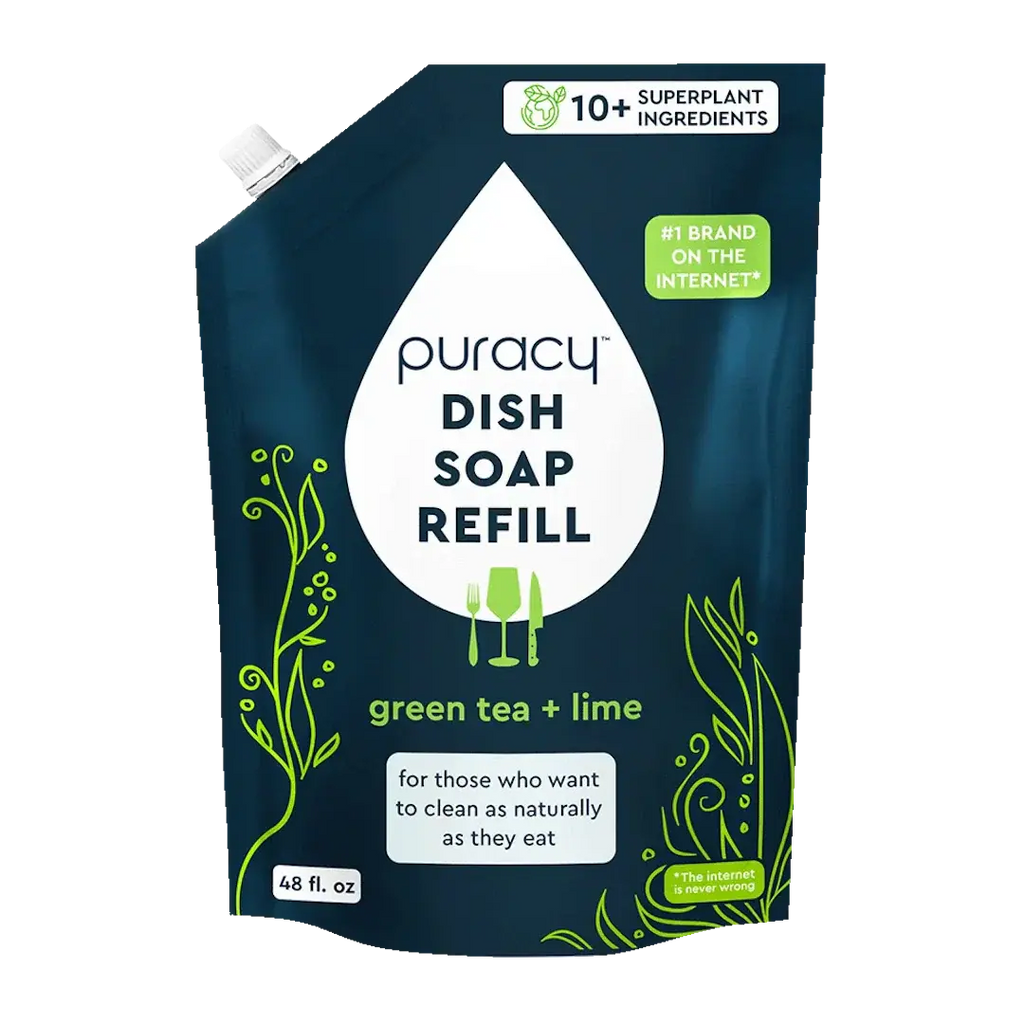 Plant-Based Dish Soap: The Concentrated, Gentle Grease-Fighter Puracy