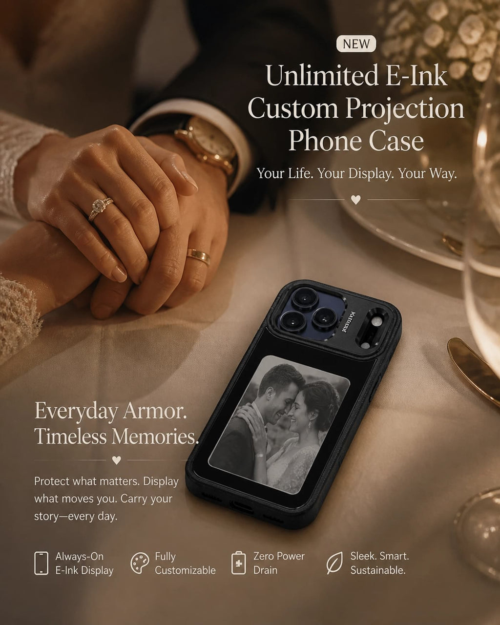 Accessories E-ink Screen Phone Case Unlimited Screen Projection Personalized Phone Cover E-ink Screen Phone Case Unlimited Screen Projection Personalized Phone Cover
