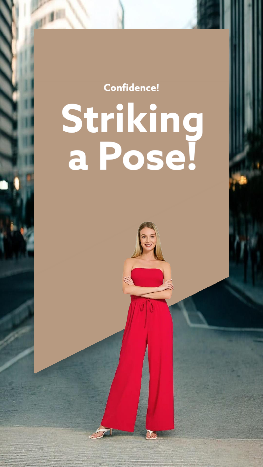 Tube Top Jumpsuit with Drawstring Waist