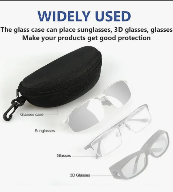 Heavy-Duty Zippered Sunglasses Case-The Dazzling Guard Heavy-Duty Zippered Sunglasses Case | Durable Eye Protection