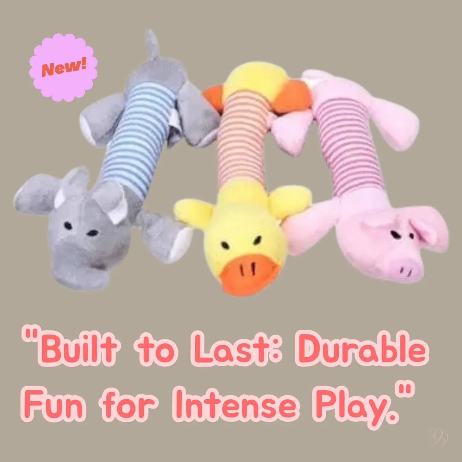 Funny Dog Sound Squeak Pet Toy-Plush Chew & Play Companion CJ