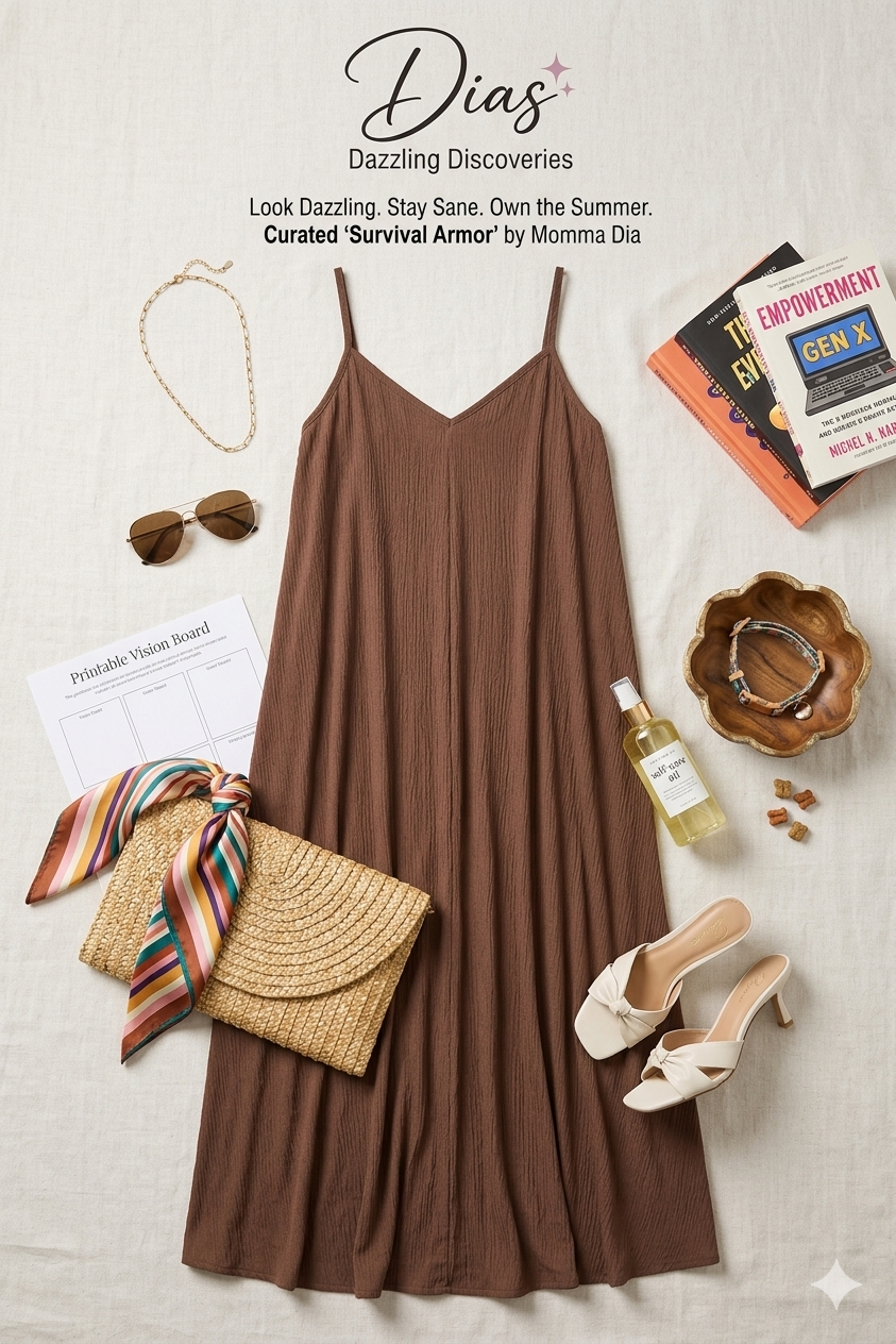 Woven Crinkle Cami Maxi Dress | Effortless Style with Side Pockets