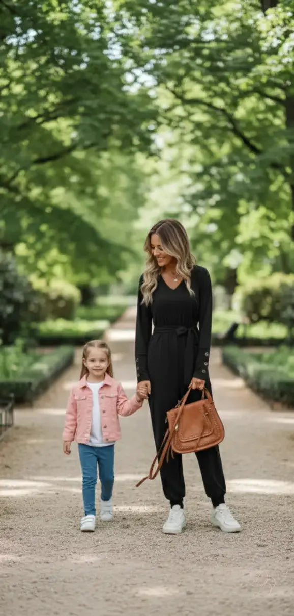 V-Neck Long Sleeve Tie Waist Jumpsuit – Where Confidence Meets Comfort Trendsi