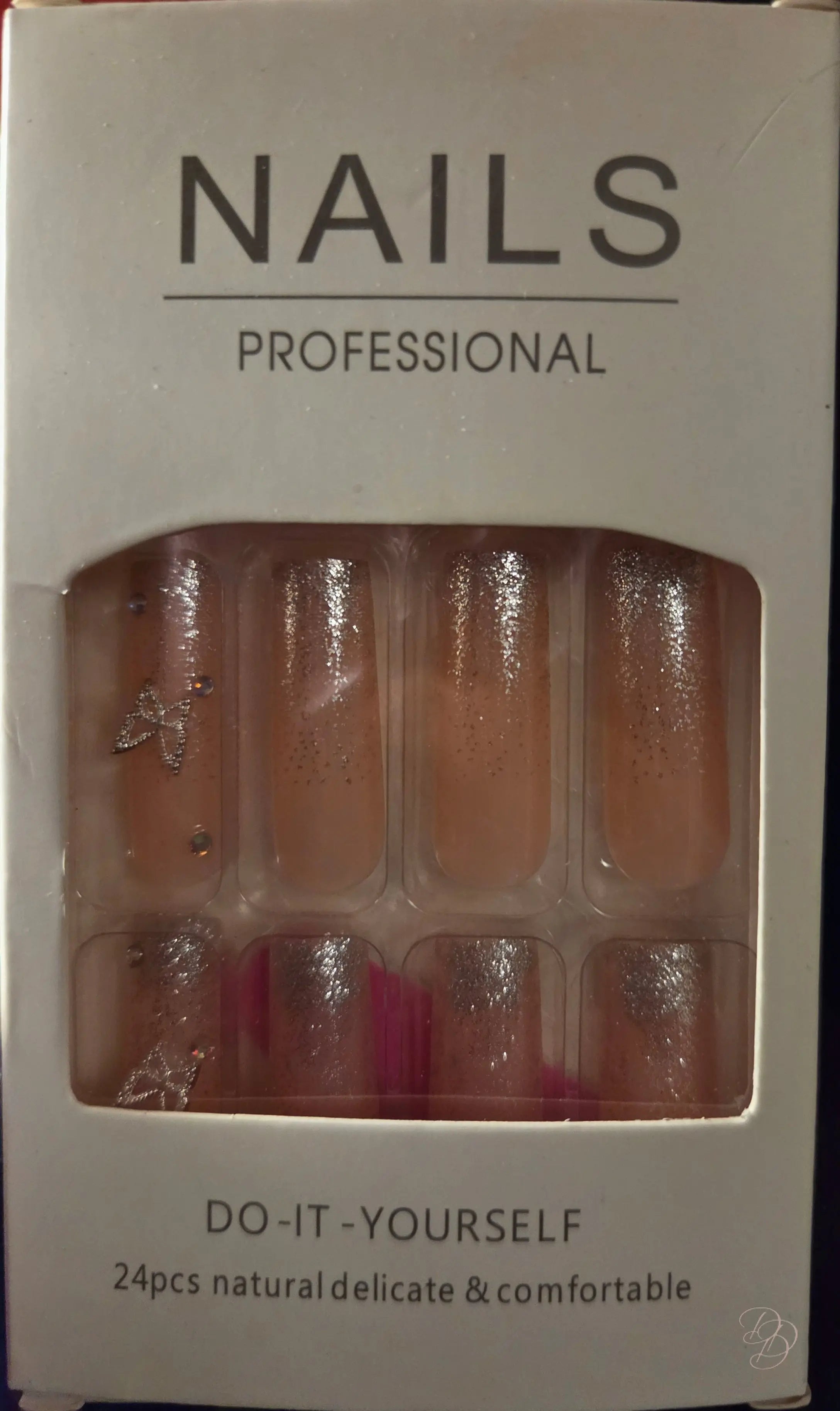 Y2K Glitter & Diamond Press-On Nails | Butterfly Luxury Square Edition Dias Dazzling Discoveries