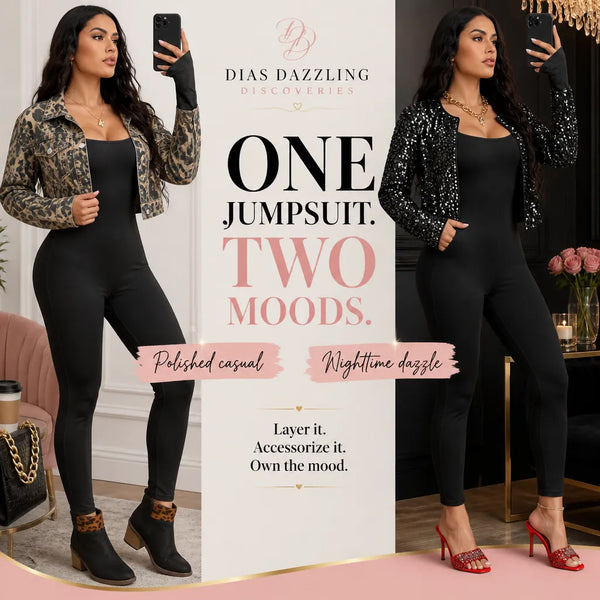 Square Neck Long Sleeve Active Jumpsuit– Sculpted Style, Seamless Confidence Square Neck Long Sleeve Active Jumpsuit– Sculpted Style, Seamless 