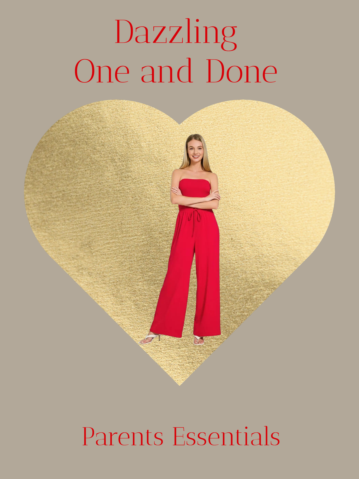 Tube Top Jumpsuit with Drawstring Waist