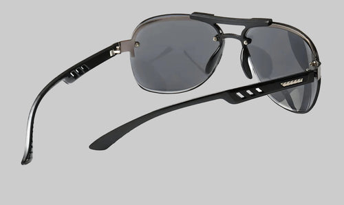 Men's Rimless Aviator Sunglasses | Lightweight Flat-Top-UV400 Protection Dias Dazzling Discoveries