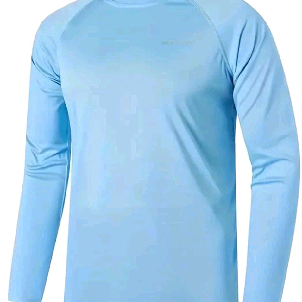 Men's Long Sleeve Protective Shirt, Moisture Wicking, Multi-Sports Use, Sunblock Features, Fits True to Size