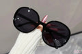 Oversized Round Sunglasses for Women Midnight Black CEO Frames
