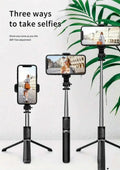 Travel Tripod Selfie Stick  (40-Inch, Black) Dias Dazzling Discoveries