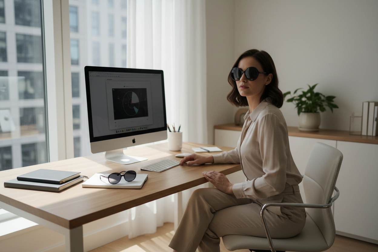 Oversized Round Sunglasses for Women Midnight Black CEO Frames