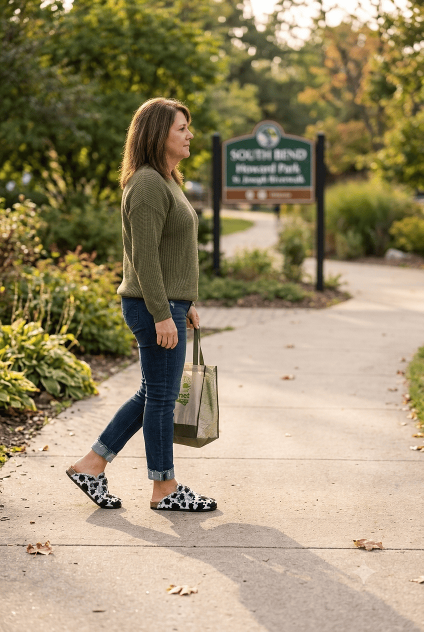 Classic Round-Toe Canvas & Leather Loafers Round Toe Flats Loafers - Dias Dazzling Discoveries