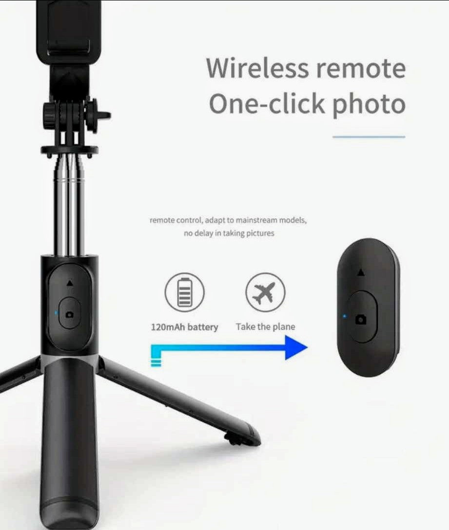 ✨ Dias Dazzling Discoveries: Tripod Selfie Stick Travel Tripod (40-Inch, Black)