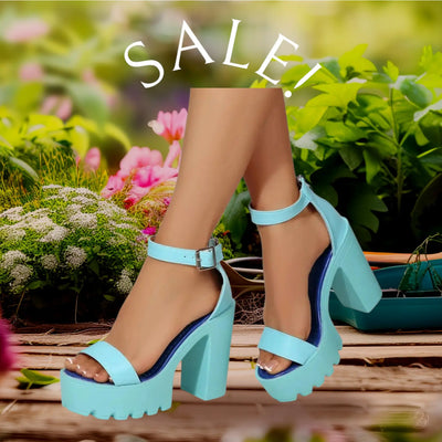 Chunky Platform Ankle Strap Sandals Trendsi