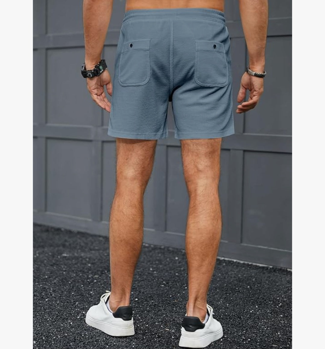 Men’s Premium Waffle Knit Shorts – Regular Fit Dias Dazzling Discoveries
