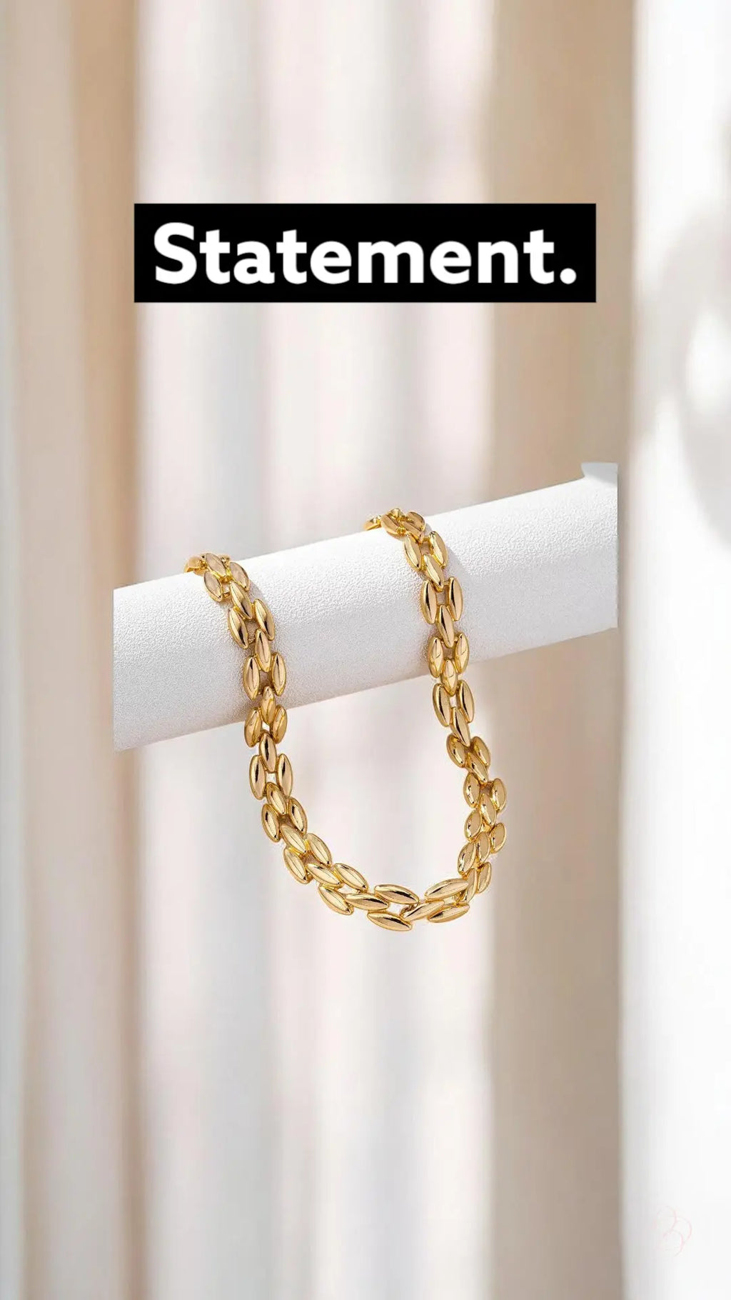 18K Gold-Plated Chunky Necklace Trendsi