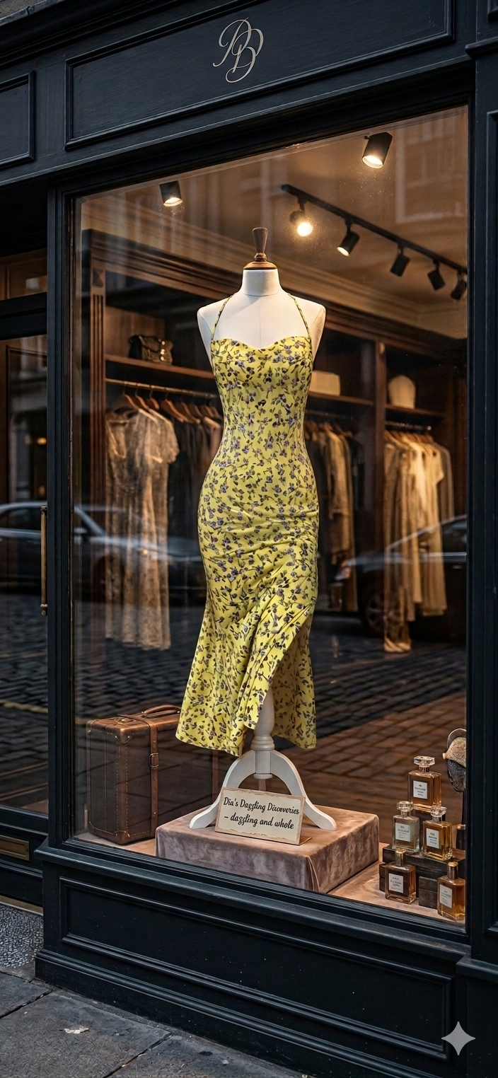 Floral Print Halter Neck Backless Slit Midi Dress – Sun-Kissed Trendsi