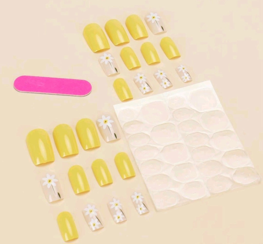 Square Press-On Nails – Trendy Multi-Design Manicure Sets Square Press-On Nails – Trendy Multi-Design Manicure Sets