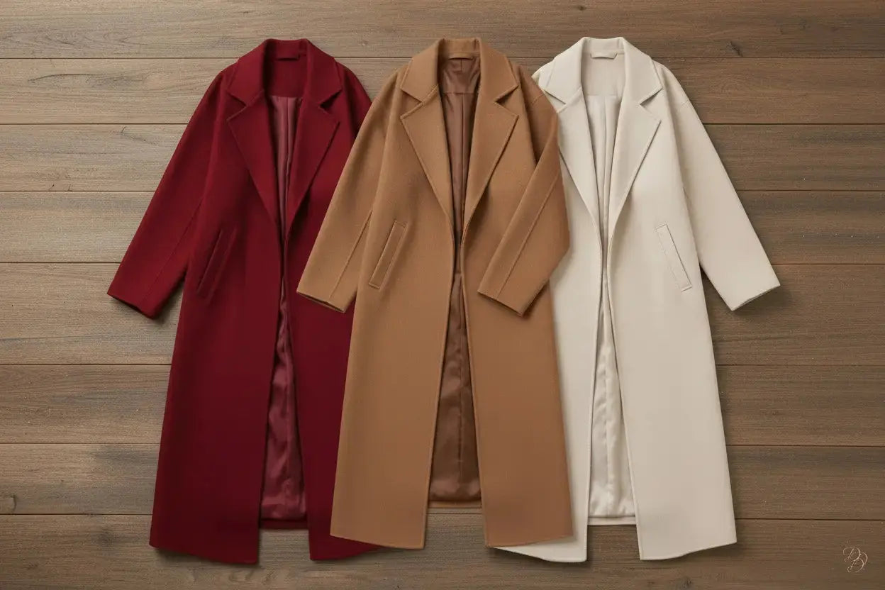 Casual Long Woolen Coat – Warm, Stylish & Made to Empower Dias Dazzling Discoveries