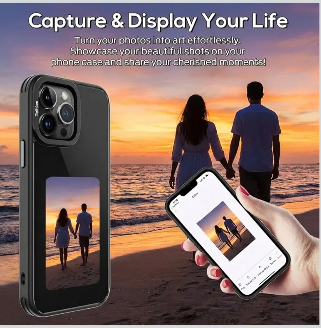 Custom E-Ink Phone Case for iPhone – NFC Smart Photo Display | Gift for Moms & Parents