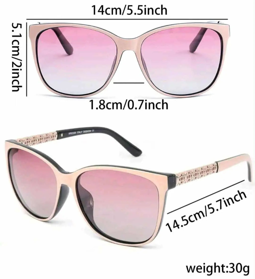 Tortoise Shell pattern Flat Top-unisex. Polarized lens- Sunglasses Dias Dazzling Discoveries