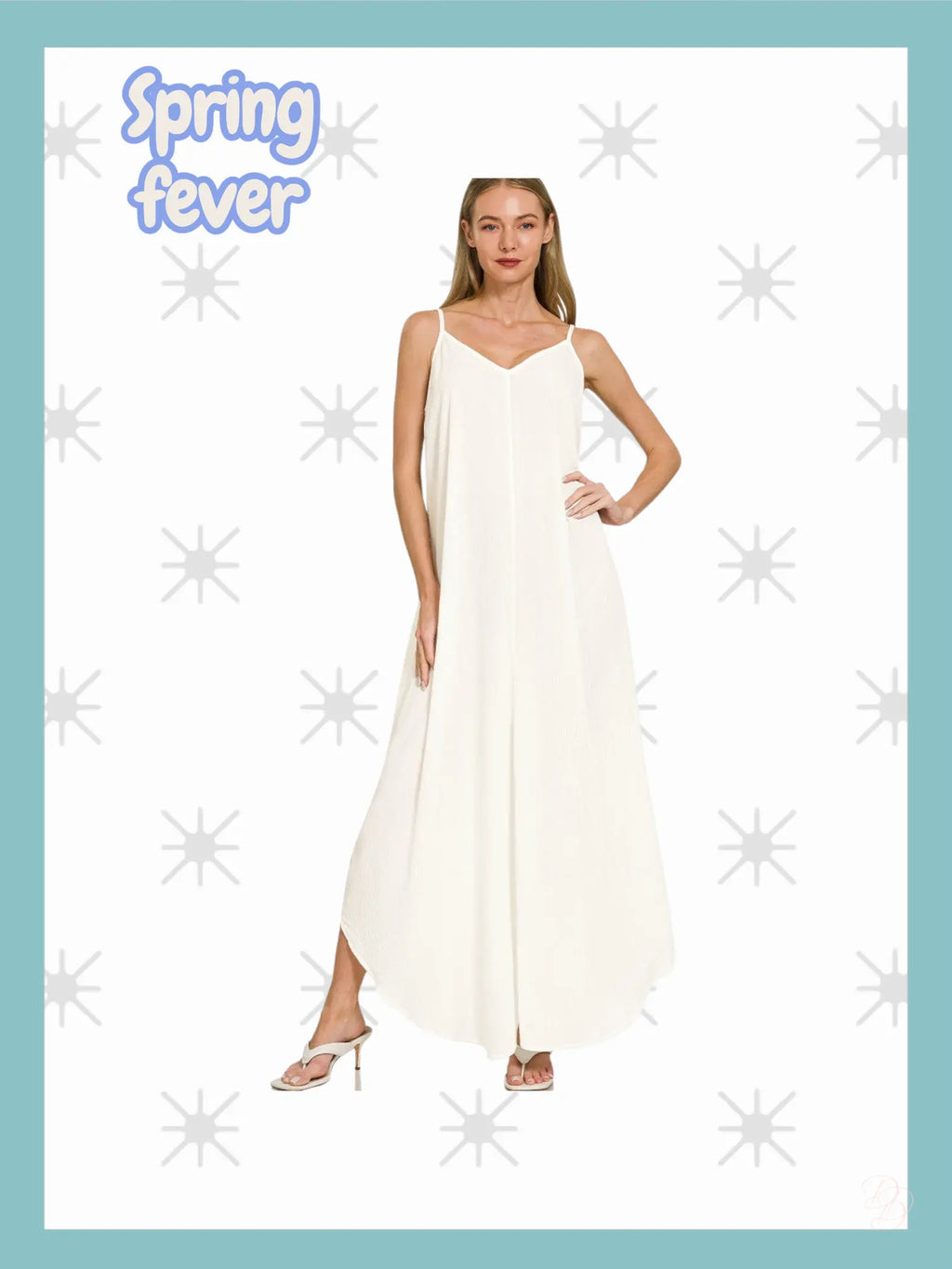 Woven Crinkle Cami Maxi Dress with Side Pockets Trendsi