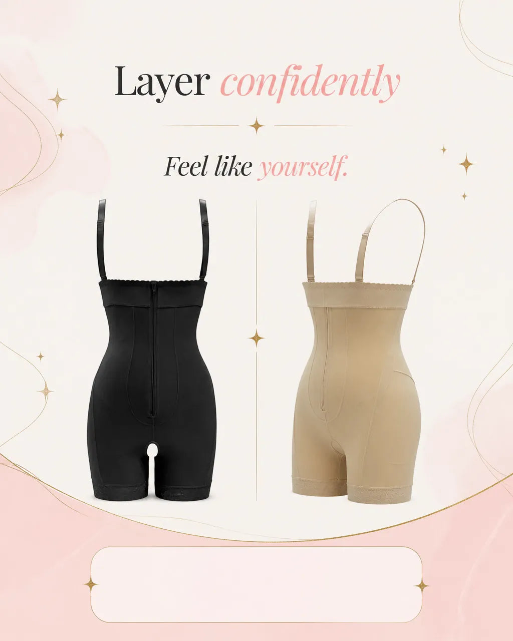 Shapewear Curve Confidence Zip‑Up Under‑Bust Shaping Bodysuit Curve Confidence Zip‑Up Under‑Bust Shaping Bodysuit - Dias Dazzling 