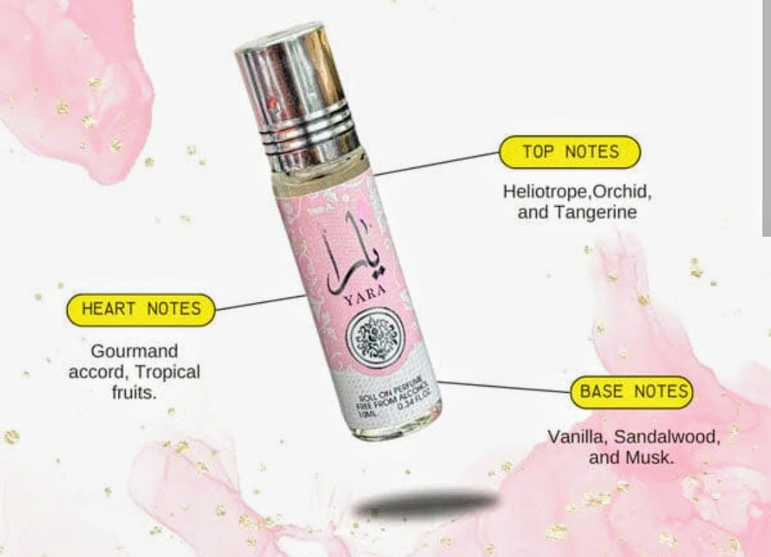 Yara by, Lattafa: Sweet Fruity Fragrance
