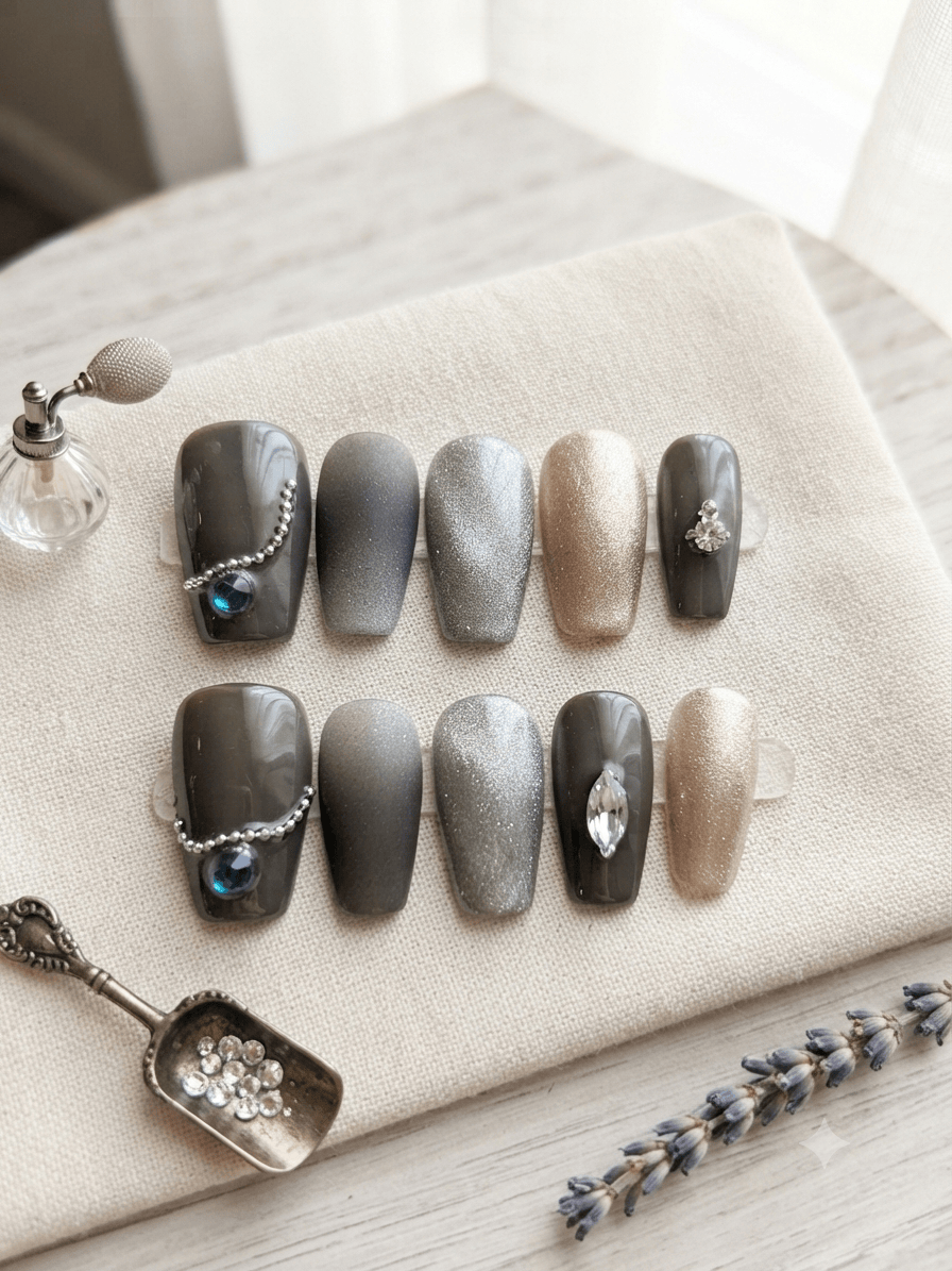Custom Handmade Press-On Nails – Salons-Quality Reusable False Nail Sets Custom Handmade Press-On Nails – Salons-Quality Reusable False Nail Sets